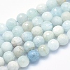 Natural Aquamarine Beads Strands G-K256-59C-1