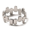 304 Stainless Steel Open Cuff Rings RJEW-Z018-20P-3