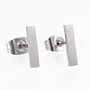 Tarnish Resistant 304 Stainless Steel Stud Earrings X-EJEW-H350-24P-1