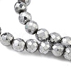 Electroplate Synthetic Magnetic Hematite Beads Strands G-A263-B01-02C-3