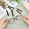 HOBBIESAY 4 Paiars 4 Color Woolen Yarn Eyeglasses Ear Grips FIND-HY0003-10-3