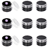 Round Jewelry Clear Plastic Loose Diamond Storage Box CON-WH20003-01B-01-1