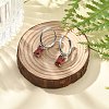 304 Stainless Steel Micro Pave Cubic Zirconia Hoop Earrings STAS-R004-06P-01-2