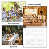 Globleland 48Pcs 2 Style  Transparent Plastic Anti-slip Tablecloth Clips AJEW-GL0002-15-6