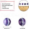  2 Strands Natural Striped Agate/Banded Agate Beads Strands G-NB0002-75-2
