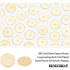 BENECREAT 350Pcs Brass Spacer Beads KK-BC0008-62-4