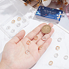 SUNNYCLUE 24Pcs 2 Colors Brass Bead Frame KK-SC0005-39-3
