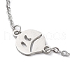 201 Stainless Steel Link Bracelets with Cable Chains BJEW-P297-01P-E-2