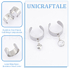 Unicraftale 12Pcs 304 Stainless Steel Open Cuff Ring Components STAS-UN0058-26-4