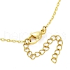 2Pcs 2 Colors Star Alloy Pendant Necklaces NJEW-JN05214-7