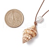 Mother's Day Jewellery Summer Beach Natural Cultured Freshwater Pearl & Natural Shell Pendant Necklaces NJEW-JN05100-04-3