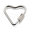 Non-Tarnish 304 Stainless Steel Screw Carabiner Lock Charms STAS-K195-02P-1