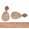 Teardrop Leather Pendants FIND-N007-02B-02-3