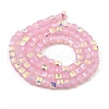 Baking Painted Glass Beads Strands DGLA-D001-05B-2