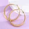 304 Stainless Steel Hoop Earrings EJEW-Z093-01G-02-2