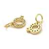 Brass Micro Pave Cubic Zirconia Pendants KK-M273-02G-Q-2