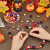 SOFPLATE 240Pcs 6 Styles Natural Wood Beads Strands WOOD-SP0001-03C-3