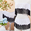 Fingerinspire 2M Two Tone Polyester Tassel Ribbon OCOR-FG0002-37C-5
