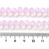 Baking Painted Transparent Glass Beads Strands DGLA-A034-J8MM-D09-4