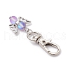 Angel Synthetic Moonstone Pendant Decorations HJEW-JM03146-5