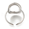 304 Stainless Steel Cuff Rings RJEW-Z074-10P-3