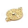 Brass Micro Pave Cubic Zirconia Pendants KK-G416-62G-2