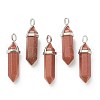 Synthetic Goldstone Pointed Pendants G-M378-01P-A33-1