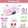 129Pcs Transparent Acrylic Beads MACR-YW0003-11-2