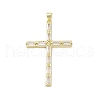 Real 18K Gold Plated Brass with Glass Pendants KK-A209-05E-G-1