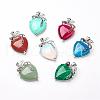 Natural & Synthetic Gemstone Pendants KK-P103-A-1