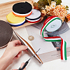   5 Styles Three Color Polyester Striped Ribbon OCOR-PH0002-72-3
