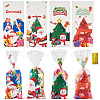 40Pcs 4 Styles  Christmas Theme OPP Self-adhesive Cookie & Snacks Package Bags CON-TAC0010-90A-1