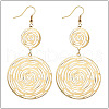 Hollow Rose Alloy Dangle Earrings FS-WGFEEC3-01-1
