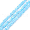 Imitation Jade Glass Beads Strands GLAA-N052-01-B01-1
