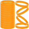 CREATCABIN 24Pcs Word Silicone Cord Bracelet Wristband BJEW-CN0001-06B-1