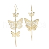 Alloy Dangle Earrings EJEW-S260-01F-G-2