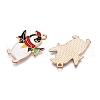 Christmas Theme Alloy Enamel Pendants ENAM-T020-33E-2