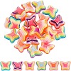 ARRICRAFT 24Pcs 6 Colors Plastic Cabochons KY-AR0001-35-1
