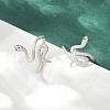 925 Sterling Silver Cuff Rings RJEW-D315-01P-3