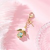 Angel Glass Pearl & Glass Seed Beaded Pendant Decorations HJEW-MZ00265-05-1