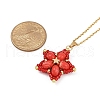 Handmade Glass Seed Beaded and Synthetic Imperial Jasper Dyed Beads Star Pendant Necklaces for Women NJEW-MZ00114-05-3