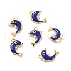 Brass Enamel Pendants KK-J302-06G-2