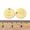 Ion Plating(IP) 316L Surgical Stainless Steel Charms STAS-D029-35G-3