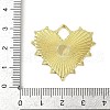 Textured Brass Pendants KK-M322-19G-3