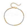 2Pcs 304 Stainless Steel Cable Chain Bracelets for Women BJEW-JB11725-3