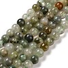 Natural Green Rutilated Quartz Beads Strands G-D481-11A-1