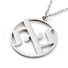 Non-Tarnish 304 Stainless Steel Pendant Necklaces NJEW-P306-01P-1