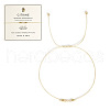 Natural Citrine Braided Beads Bracelets for Women LU0568-6-1