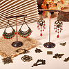 Tibetan Style Alloy Chandelier Components Links and Iron Chandelier Component Links PALLOY-TA0001-56AB-19