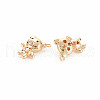 Brass Micro Pave Cubic Zirconia Pendants KK-S364-261-2